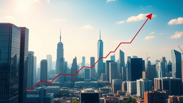 C&D Property Acquisition Insights - Financial chart over cityscape.