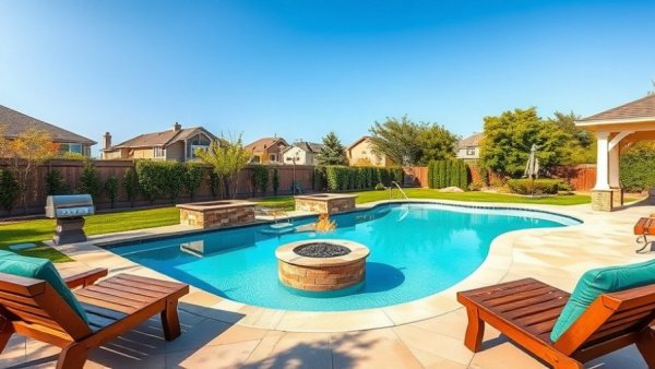 Beautiful backyard showcasing short-term rentals effect on home prices