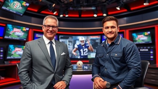 Pittsburgh football fans on a sports talk show discussing sports.