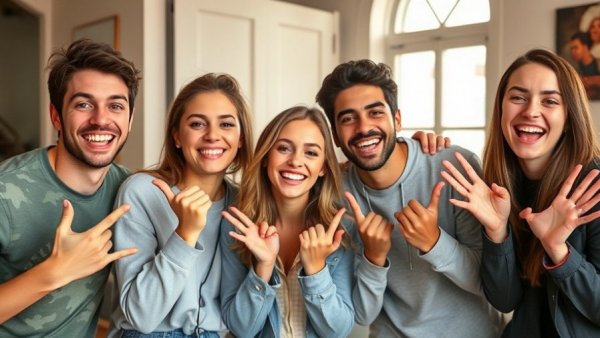 Happy young people indoors, related to injury prevention in high school athletes.