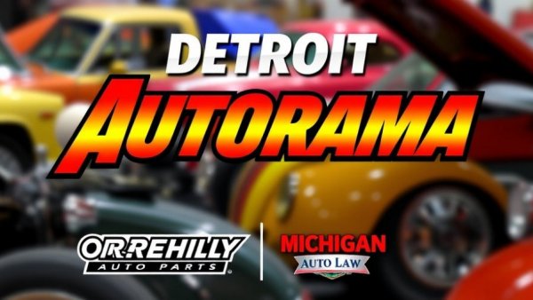 Detroit Autorama tickets promotion with sponsor logos.