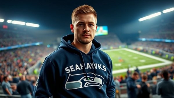 Mike Macdonald Seahawks Super Bowl; confident coach on football field.