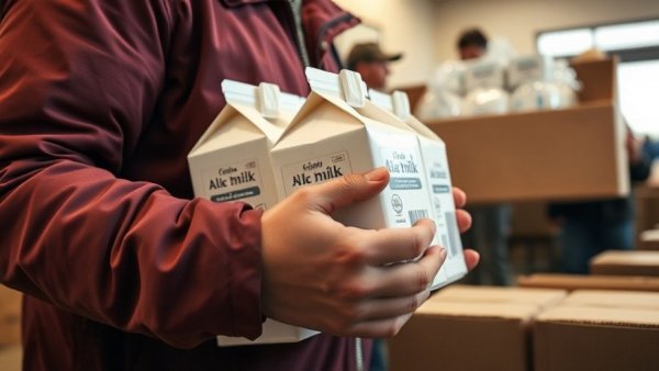 Food insecurity in Michigan highlighted during a charity food giveaway event.