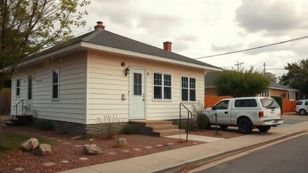 Modest suburban home in Carbon County with parked pickup truck.