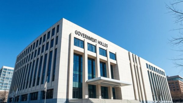 Modern government building linked to Fresno real estate Ponzi scheme, exterior day view.