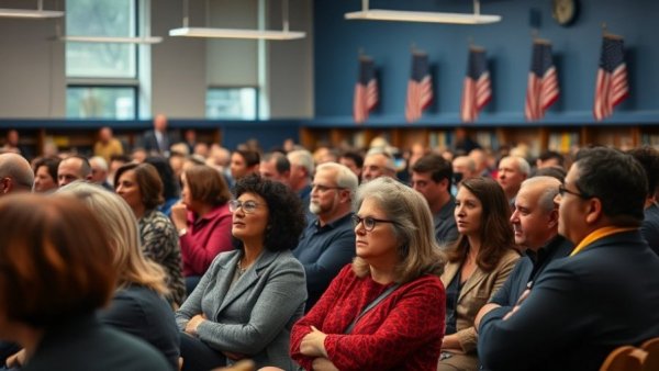 Audience at panel talk on Michigan antisemitism history in library