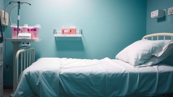 Michigan hospital bed highlighting physician shortage solutions.