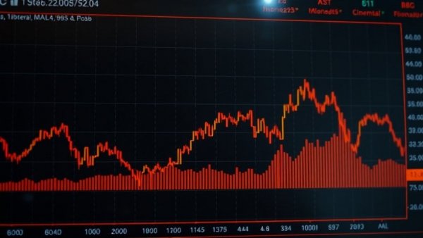 Real estate operations services stocks decline chart with data.
