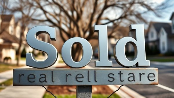 Close-up of 'Sold' sign on real estate post, linked to the median age of first-time homeowners.
