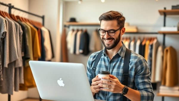 California business growth opportunities with entrepreneur in boutique.