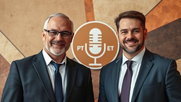 Professionally dressed men discussing surviving an AI bubble in real estate.