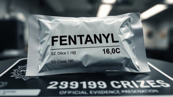 Largest fentanyl bust in Grand Rapids MI evidence display.