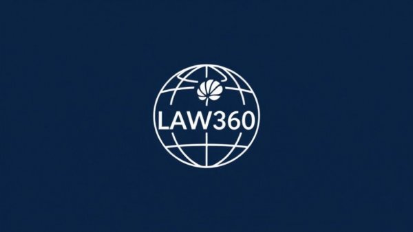 LAW360 logo representing legal coverage on property management insurance liability in Georgia.
