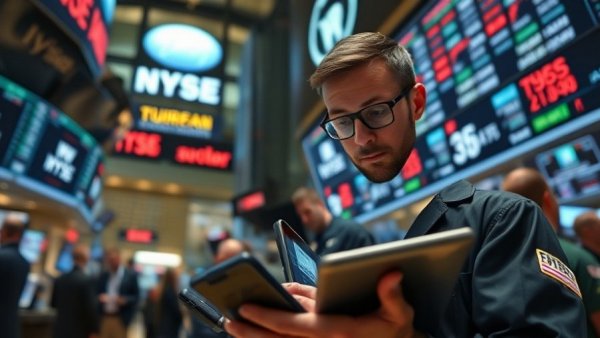 AI disruption investment strategies on stock exchange floor.