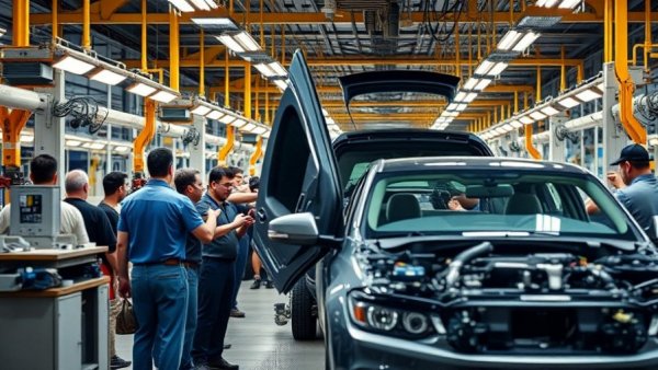 Rivian Q4 Loss impacts car assembly line operations.