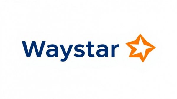 Waystar logo, representing best in business AI implementation, innovative design.
