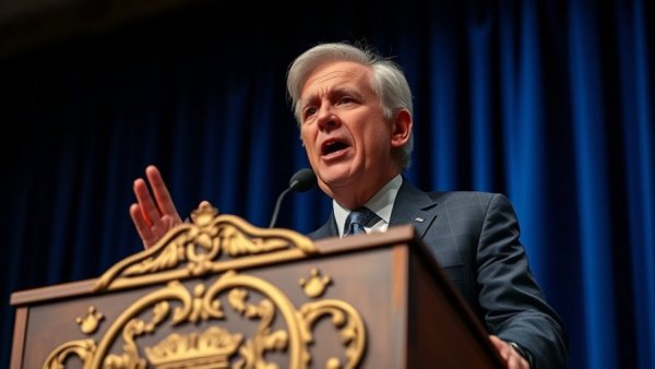 Distinguished speaker discussing social contract and public health.