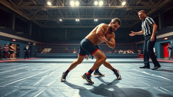 Flint-area Wrestler of the Week competing in a dynamic match.