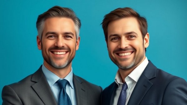 Professional men in business attire for extended stay hotel management.