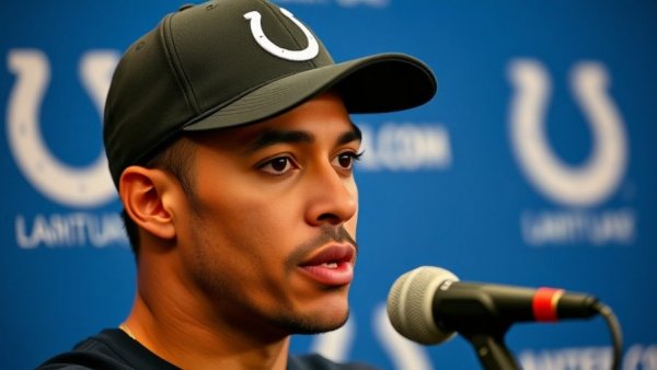 Press conference about underpriced free agent linebackers for the Colts.