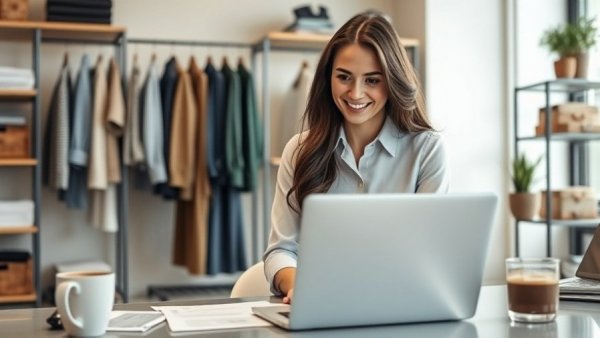 Confident Minnesota business woman in office, optimism for 2026.