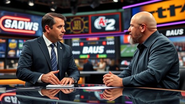 Ireland Contracting Nightly Sports Call broadcast with split-screen hosts.