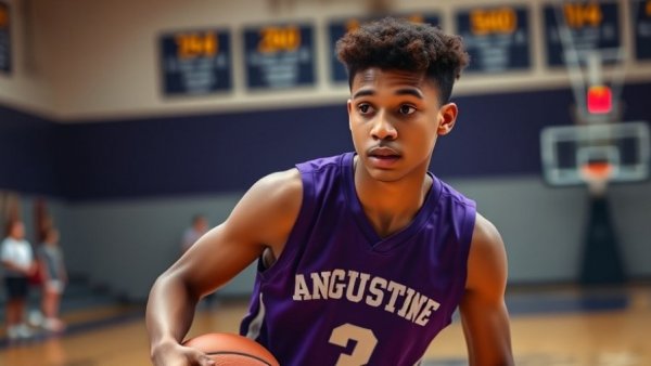 St. Augustine player in action, ending Kennedy streak.