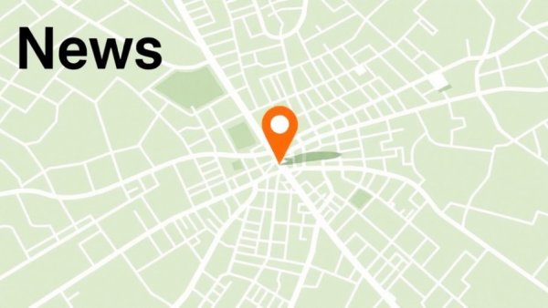 Ahmedabad news city map with marker and text overlay.