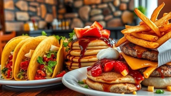 Variety of mouthwatering dishes at the best restaurants in Holland, Michigan.