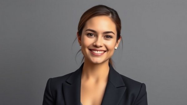 Professional portrait of a smiling woman representing Michigan business optimism growth.