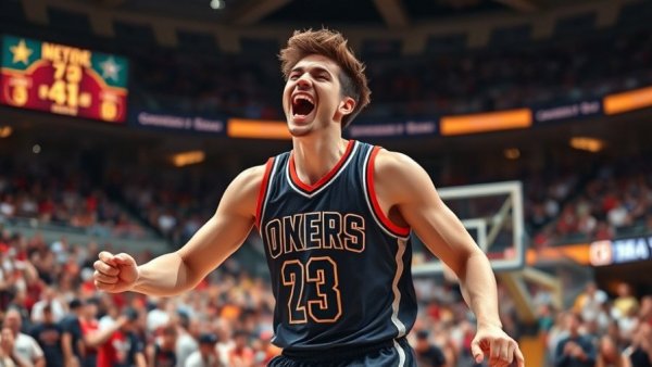 Michigan player celebrates during basketball game, where to watch Michigan vs. Duke basketball.