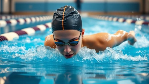 Michigan Women Swimming Big Ten Championships competitor in action.