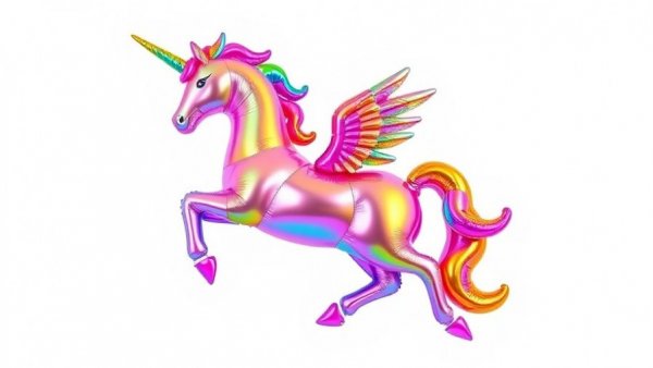 Colorful metallic unicorn balloons symbolize AI startups fundraising tactics.