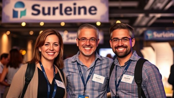 Networking in the Lawn Care Industry: Professionals at an outdoor event.