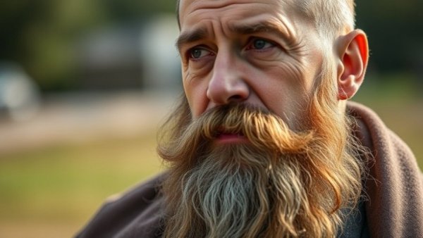 Contemplative man outdoors reflecting on AI layoffs impact on workforce.