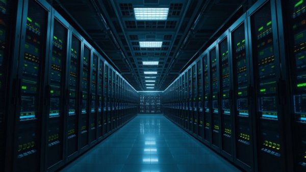 Server room depicting silent failure at scale in AI.