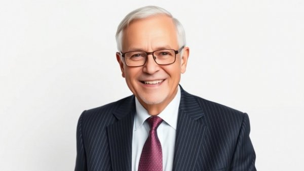 Portrait of an older man in a suit related to Dallas real estate