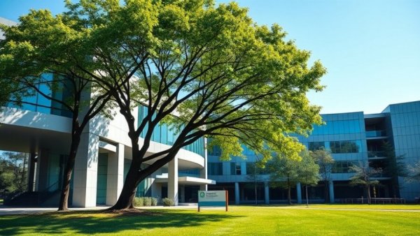 AI-powered alternative to MBA program symbolized by modern campus exterior