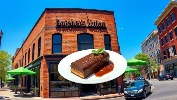 Michigan restaurant on Yelp’s Top 100, Butcher's Union facade with dessert.