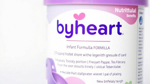 Recalled ByHeart infant formula with clear labeling and scoop.