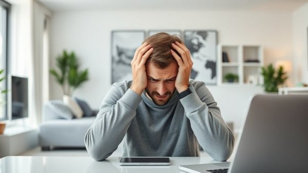 IIT graduate contemplating decision to leave company, seated indoors.