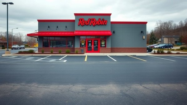 Closed Red Robin restaurant exterior, Michigan closures