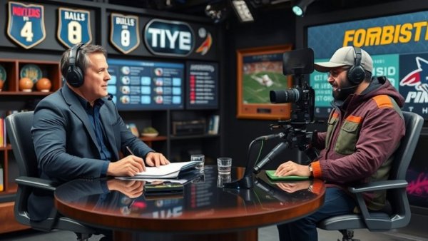 Sports analysts discussing Pittsburgh Steelers trades on TV broadcast.