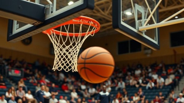 Basketball action shot in a high school gym, related to local news coverage Detroit MI.