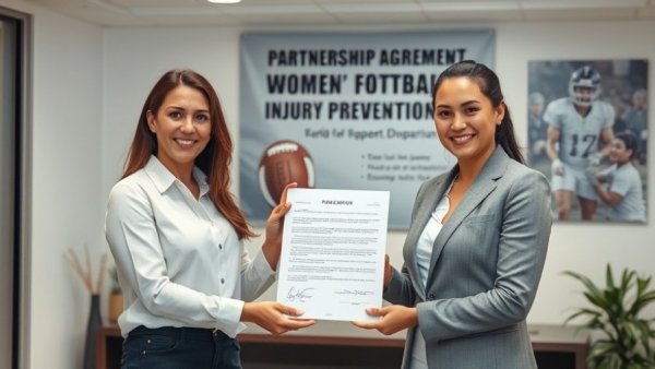 Partnership agreement for women's football injury prevention indoors.