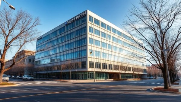 Michigan Medicine Blue Cross Blue Shield Insurance building exterior.
