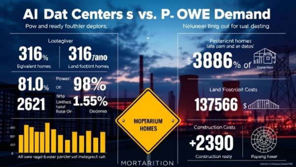 Michigan data center construction pause infographic highlights power and cost.