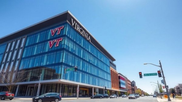 Alexandria's modern building linked to startup accelerator.