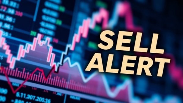 AppFolio share sale notification with stock market downward trend.