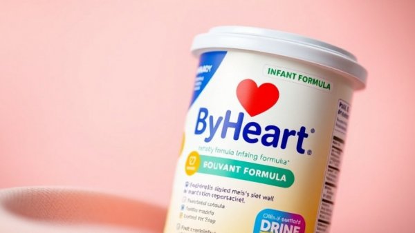 ByHeart infant formula container with purple scoop, recalled product.